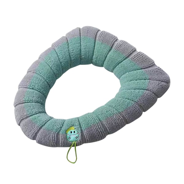 Toilet Seat Cushion Winter Thickened Toilet Cover Knitted Toilet Seat Cushion Washable Household Toilet Cover