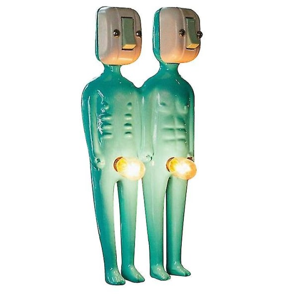 Rolig skrivbordslampa Lampa USB Body Bulb blue