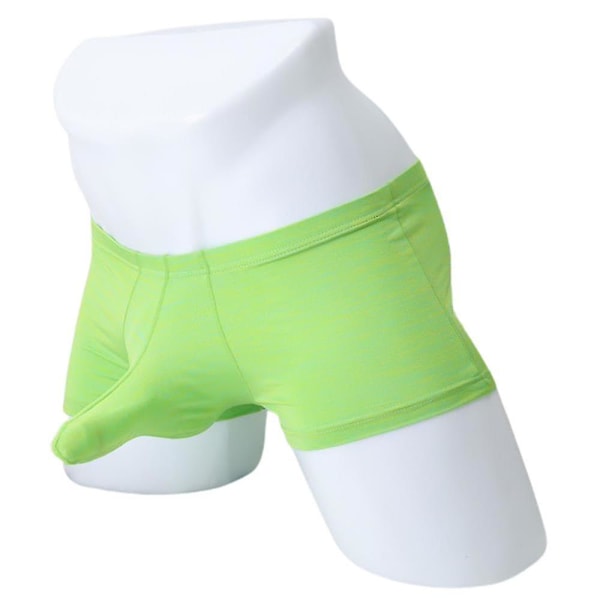 Mäns sexiga boxershorts med kalsonger, utbuktande påse, underkläder fluorescent green l