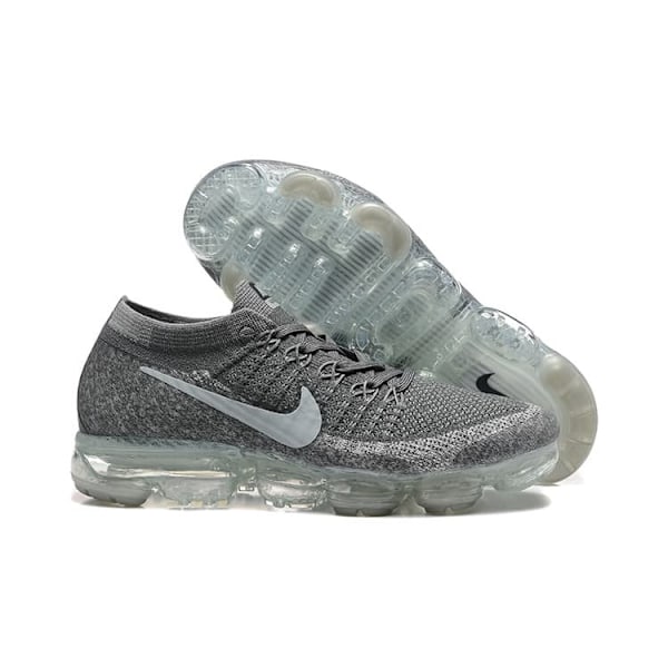 Air VaporMax 'Asphalt' Flyknit Strikkede vevde sportssko med luftpute i full håndflate 45