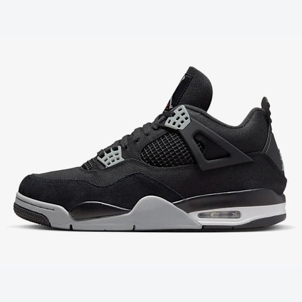 Jordans 4 Retro SE Black Canvas Mænd og Kvinder Originale AJ4 Sneakers 40.5