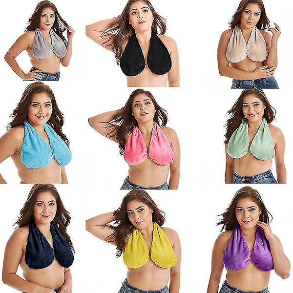 Handduk BH Badhandduk Hängande Hals Insvept BH Stor Bröst Hängande Hals Handduk BH multicolor l