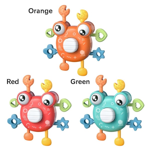 Den nya Toddler Montessori leksaker Krabba Baby sensorisk leksak tidig utbildning orange