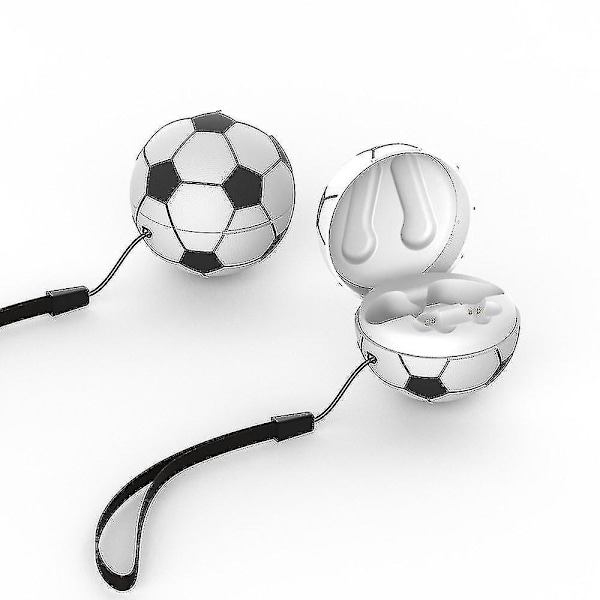 Trådløse Bluetooth 5.1 Fotballformede Øretelefoner Hodetelefoner In-Ear Stereo Ørepropper Kreativ Gave