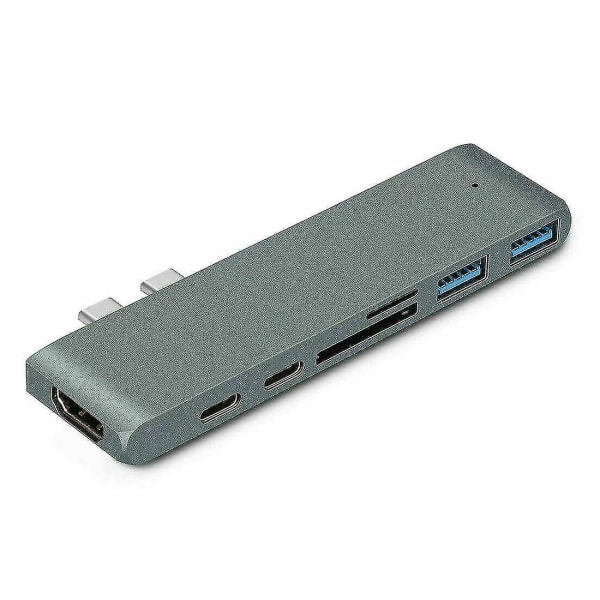 Typ C USB 3.1 till Usb-c Hdmi USB 3.0 Adapter 7 i 1 Hub Splitter