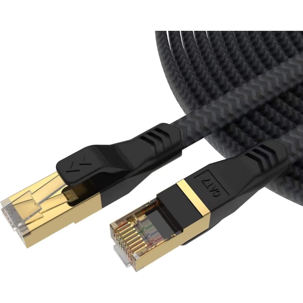 Cat 7 Ethernet-kabel 10 fot høyhastighets 10 Gbps-kontakt Lan-nettverk