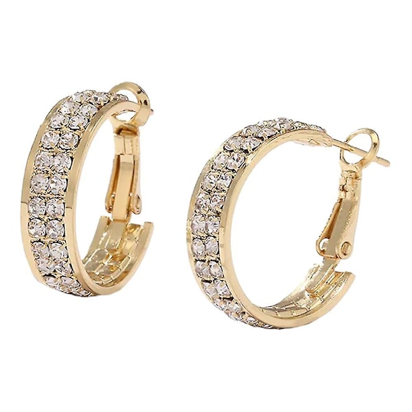 Women Exquisite Hoop Earrings Cubic Zirconia Diamond Earrings Jewelry Gifts