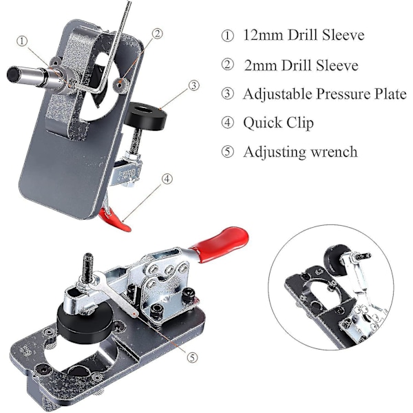 Hengsel Jig 35mm Hullåpner, 35mm Skap Hengsel Jig Boring Hullstempel Nøyaktig