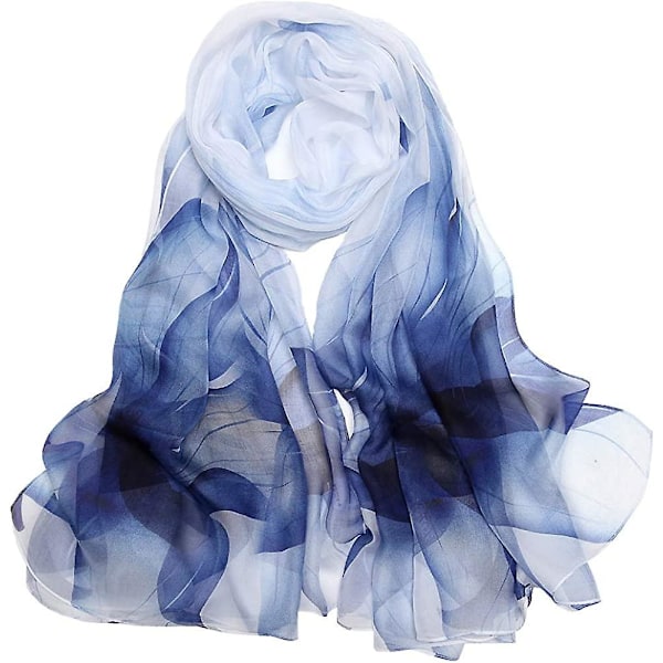 Silkescarf för kvinnor, 100 % silkescarfar, lätta, eleganta presenter fx-103