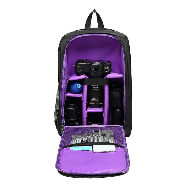 Vattentät ryggsäck för kameror (lila) Purple