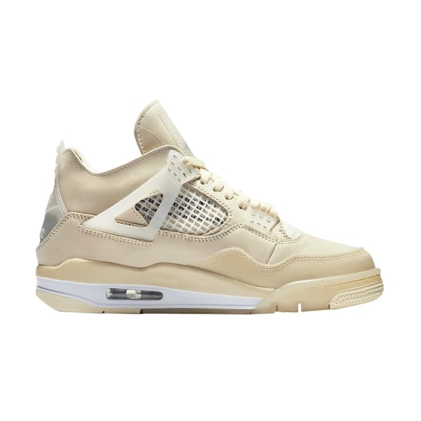 Off-White x Jordans 4 SP 'Sail' för Män och Kvinnor Original AJ4 Sneakers 42