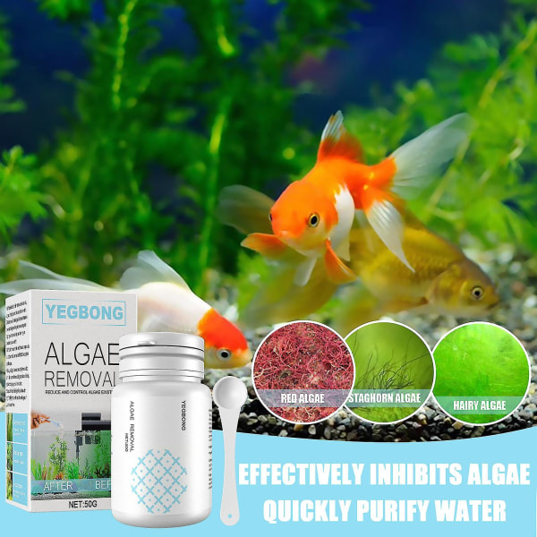 Aquarium Moss Remover Tabletter för borttagning av alger Akvariumrengöring