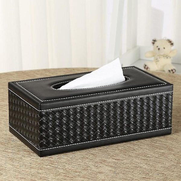 Black tissue holder box deals