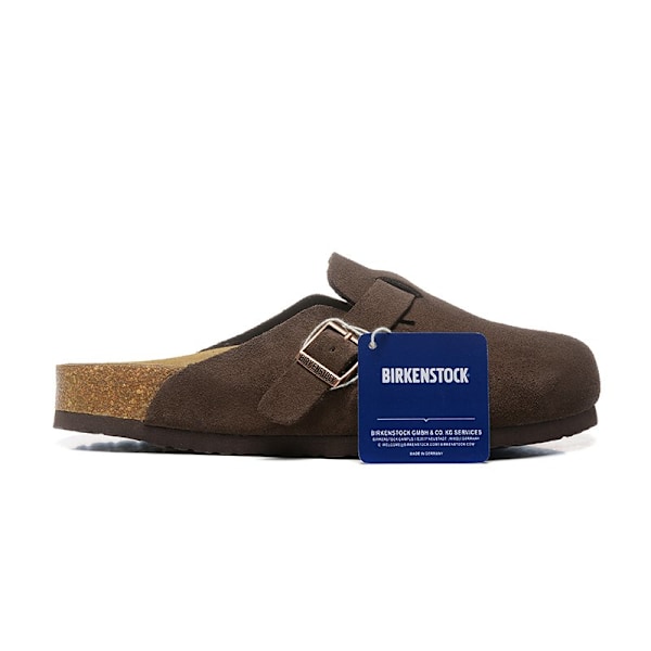 Birkenstock Boston BS Unisex ruskindssko med lukket tå, Brun 39