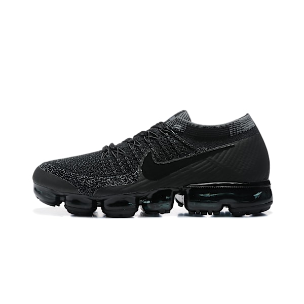 Air VaporMax 'Triple Black'  Flyknit Stickade vävda sportskor med luftkudde i full palm 36