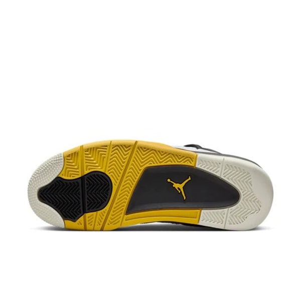Jordans 4 Retro Vivid Sulfur för Män och Kvinnor Original AJ4 Sneakers 43