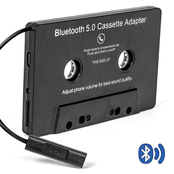 Bilstereo Bluetooth Kassettmottagare, Bandspelare Bluetooth 5.0 Cassette Aux Adapter