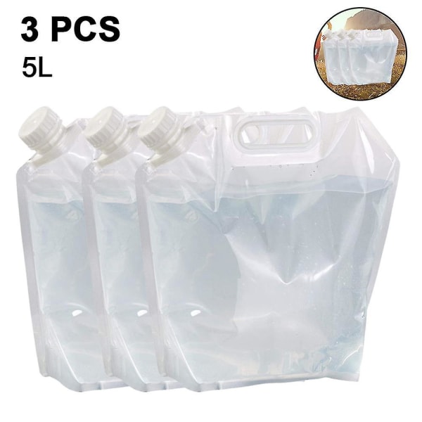 5L sammenleggbar vannbeholder, Bpa-fri plastvann sammenleggbar 5L