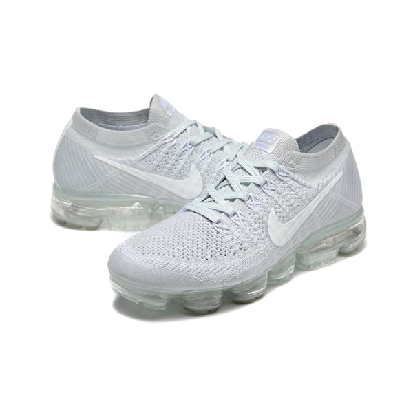 Air VaporMax 'Pure Platinum' Flyknit Strikkede vevde sportssko med luftpute i full håndflate 44.5
