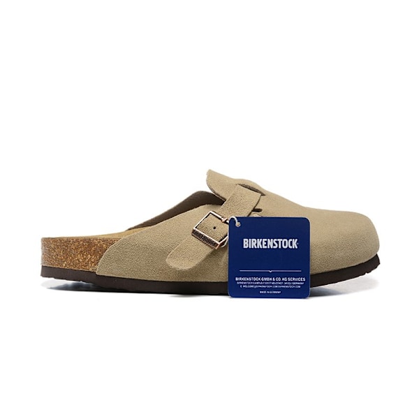 Birkenstocks Boston BS Unisex mockaskor med sluten tå, Beige 41