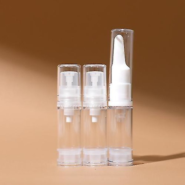 Liquid Foundation Travel Bottle 5ml 10ml 15ml Mini Cosmetic Foundation Näyte uudelleenpakkaustyökalut Airless Pump Bottle Kannettava (5mlx3 set2) 5mlx3 set2