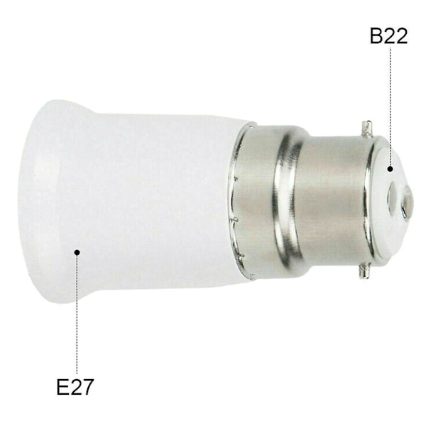 10 st BC B22 till Es E27 Adapter Bajonettlock Edison Skruvlampa Konverter Tillbehör