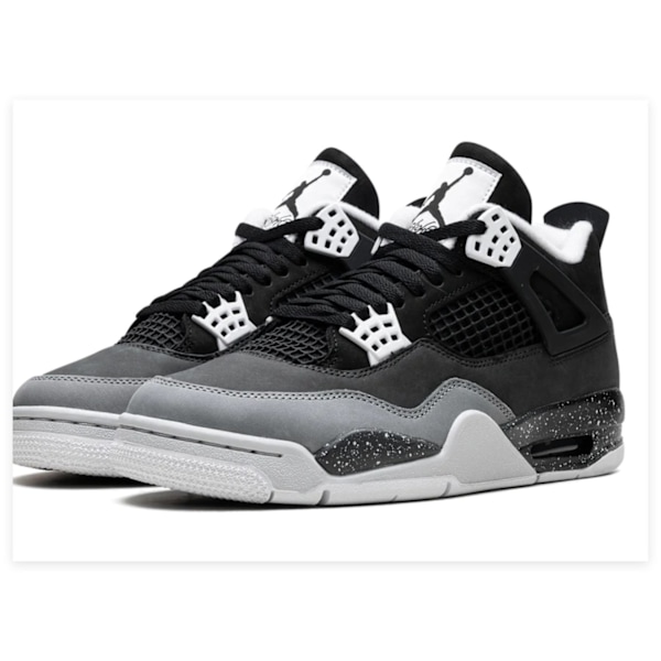 Jordans 4 Retro Fear   för Män och Kvinnor Original AJ4 Sneakers 41