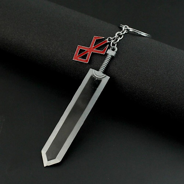 Berserk Anime Keychain Guts Sword Jewelry Set Key Chain Keyrings Keychains for Men Women Accessories Key Ring Pendant 4