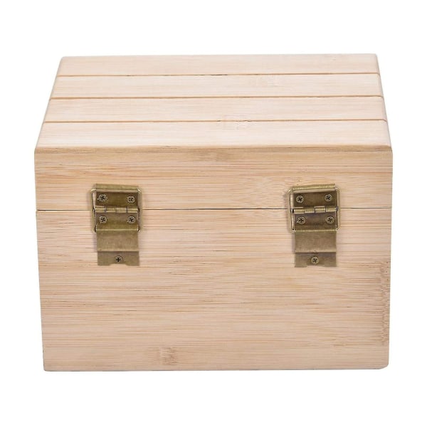 Bambupuinen reseptilaatikko, jossa 50 korttia Monikäyttöinen käsintehty case Käytännölliset keittiövälineet