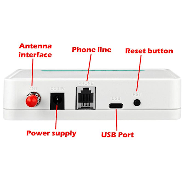 Fast trådløs terminal GSM telefonlinje skrivebords ringer dialer GSM850/900/1800/1900MHZ EU-kontakt