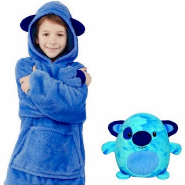 Helt ny stil Snuggle Hoodie för barn Blå