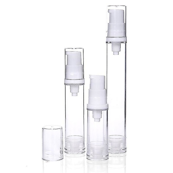 Flydende Foundation rejseflaske 5 ml 10 ml 15 ml Mini Cosmetic Foundation Prøve ompakningsværktøj Airless pumpe Bærbar (pumpe 15 mlx1) pump 15mlx1