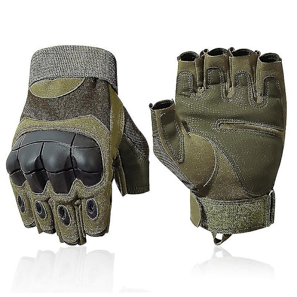 Taktiske handsker Militærhandsker med hård kno military green m