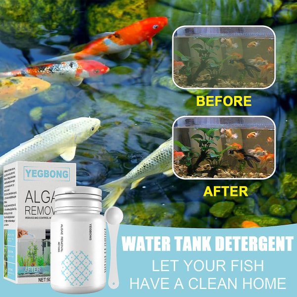 Fish Tank Moss Remover Akvarium Alger Fjerning Tabletter Akvarium rengjøring