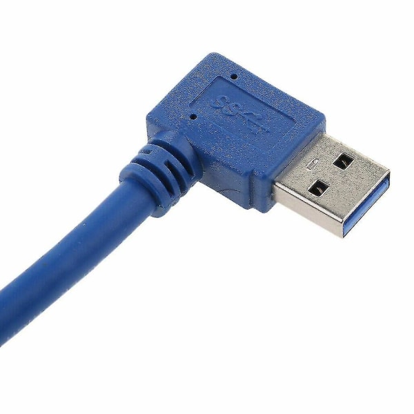 USB 3.0 suorakulmainen uros- USB 3.0 naaras jatkojohto 1 Ft Super Speed ​​Fast