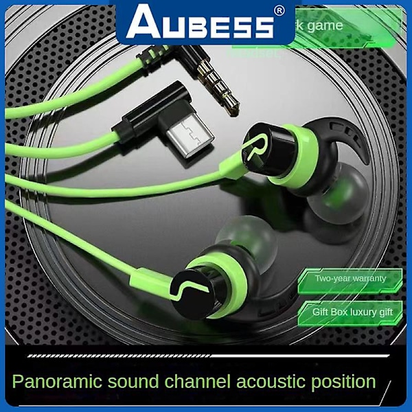 Pelikuulokkeet Mukavat Kestävät Stereo Surround Sound Kuluttajaelektroniikka Universaali Johdollinen Kuulokkeet Mikrofonilla 1.2m Ei Viivettä silver type c