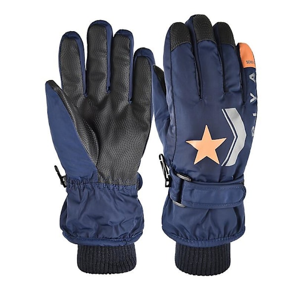 Children's Riding Cycling Extended Warm Ski Gloves  Autumn And Winter Outdoor Gloves