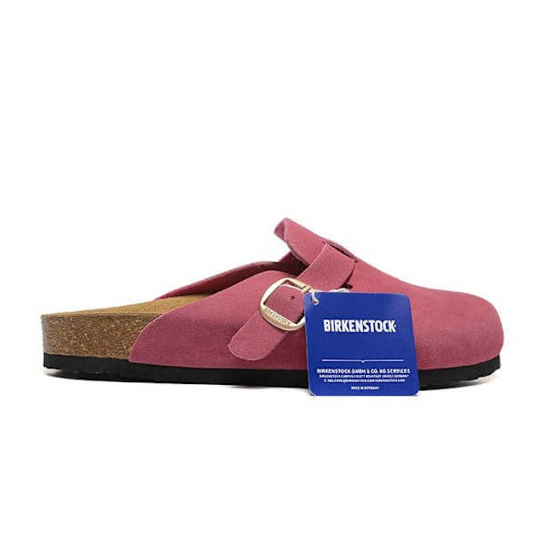 Birkenstock Boston Big buckle pink Unisex mokkasiner med lukket tå 34