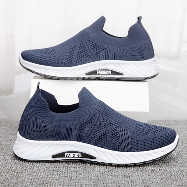 Herresko Sneakers Løb Sko Slip On Sneakers Casual Hverdagssko blue 44