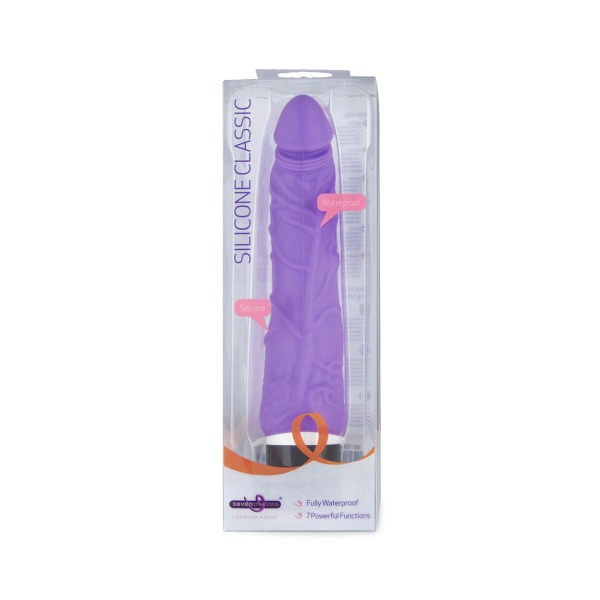 Silikon Classic Vibrator Lila A 20x4cm