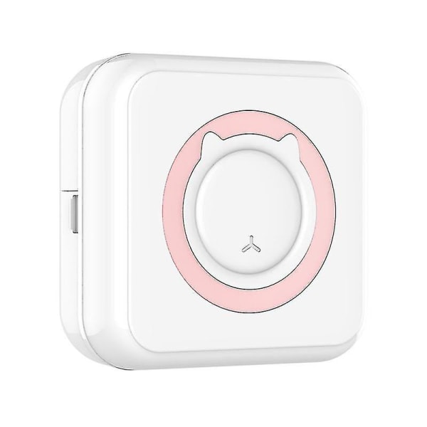 Bärbar Bt-telefon Fotoskrivarficka Mini Bluetooth-kompatibel klistermärke Thermals (C17 Pink) C17 Pink
