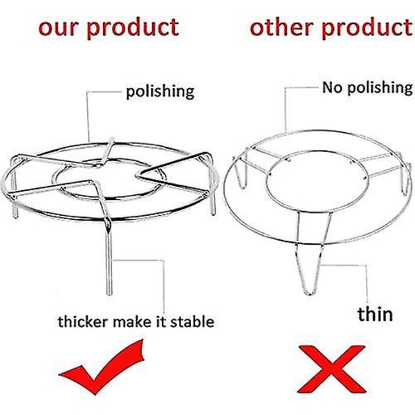 Dampkogestativ Rundt Dampkogestativ i Rustfrit Stål Dampkogestativ til Grøntsager Dampkogestativ Stativ Dampkogestativ Indsats Kageholder Dampkogestativ Indsats Til Madlavning Po