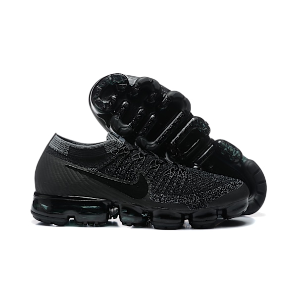 Air VaporMax 'Triple Black' Flyknit Strikkede vevde sportssko med luftpute i full håndflate 36