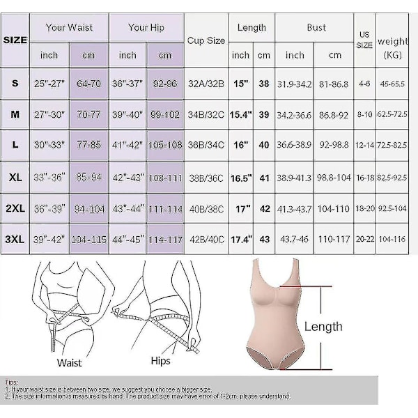 Bodysuit för kvinnor, maghållande shapewear, sömlös skulpterande trosa, body shaper, rumplyft khaki xl