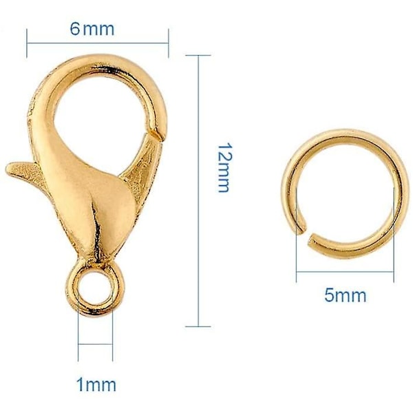 Metall Hummerlås för Halsband Armband Smycken