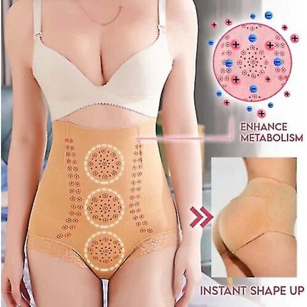 Unik Fiber Restaurering Shaper Graphene Honeycomb Tummy Control Høy skin color 3xl-4xl