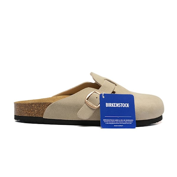 Birkenstock Boston Big beige Unisex mokkasiner med lukket tå 40