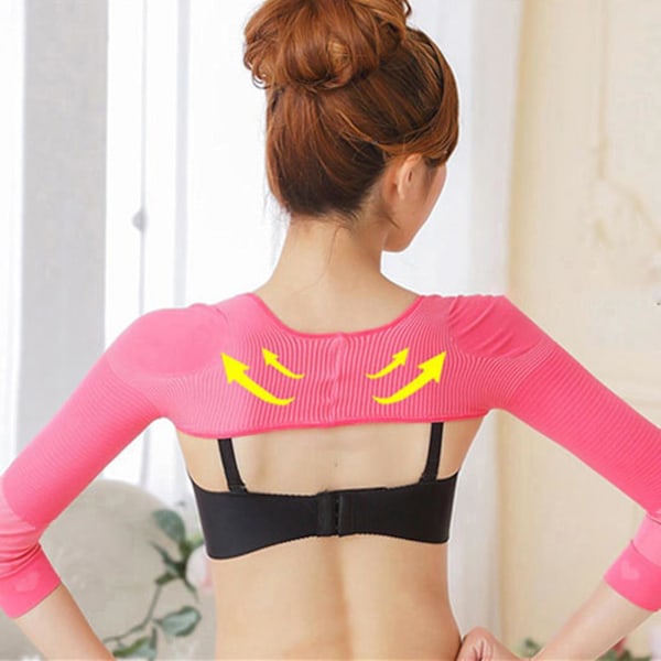 Kvinnors korsett kroppsformning Anti-hunchback armar kompression bröst push up topp Qinhai complexion m