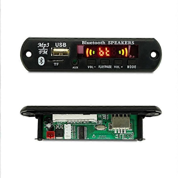 USB MP3-modul Bluetooth 12V MP3 WMA Dekoderkort Lydmodul FM AUX USB TF Radio for Bil Fjernkontroll