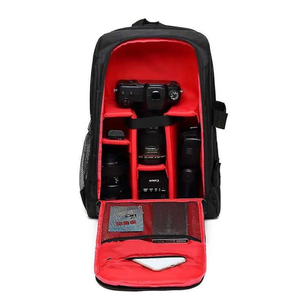Vattentät ryggsäck för kameror (röd) red